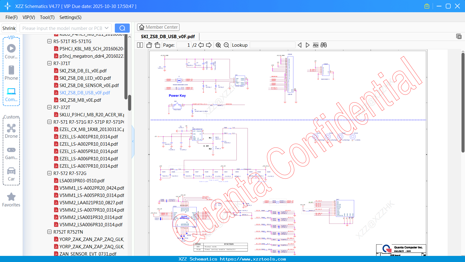 Laptop ACER SKI_ZS8_DB_USB_v0F